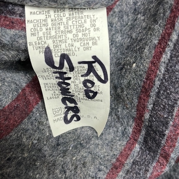 Vintage Aztec Bomber Jacket 80s 90s Streetwear Tribal Black Green Vtg Rare - Picture 12 of 13